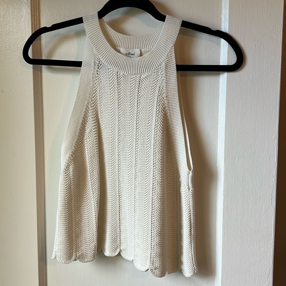 Wilfred Aritzia Crochet Top